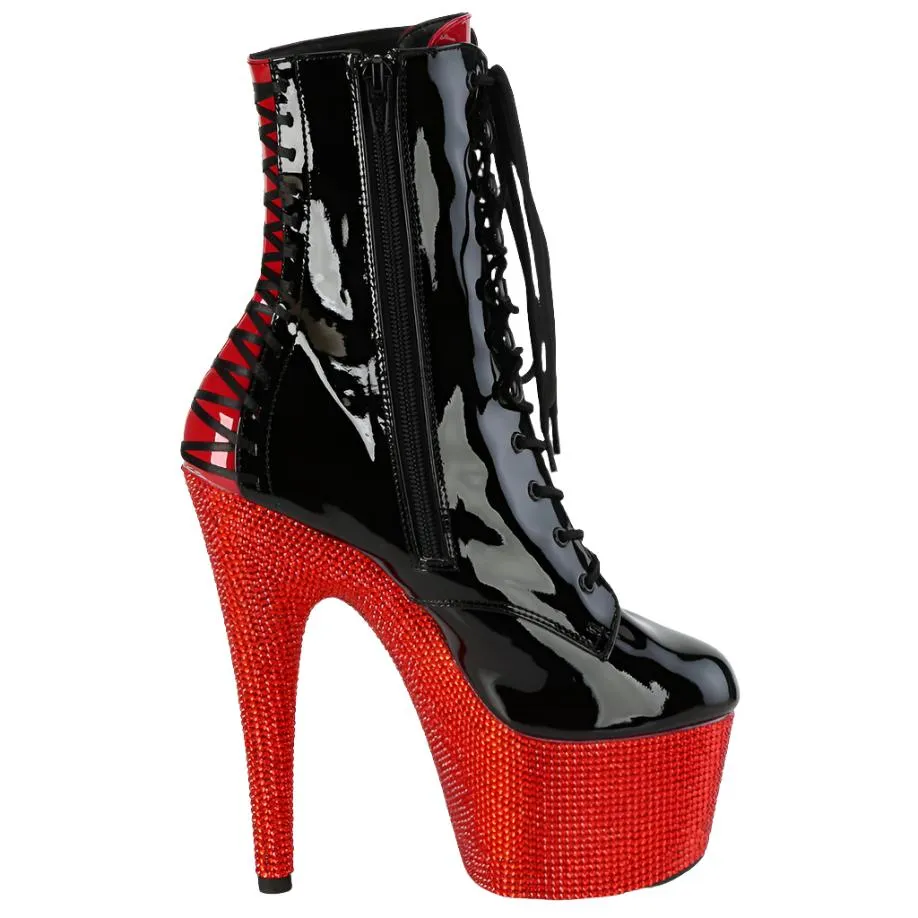 Pleaser Bejeweled 1020FH-7 Ankle Boots