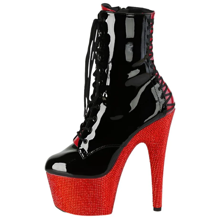 Pleaser Bejeweled 1020FH-7 Ankle Boots