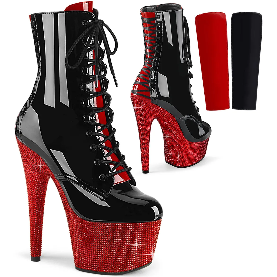 Pleaser Bejeweled 1020FH-7 Ankle Boots