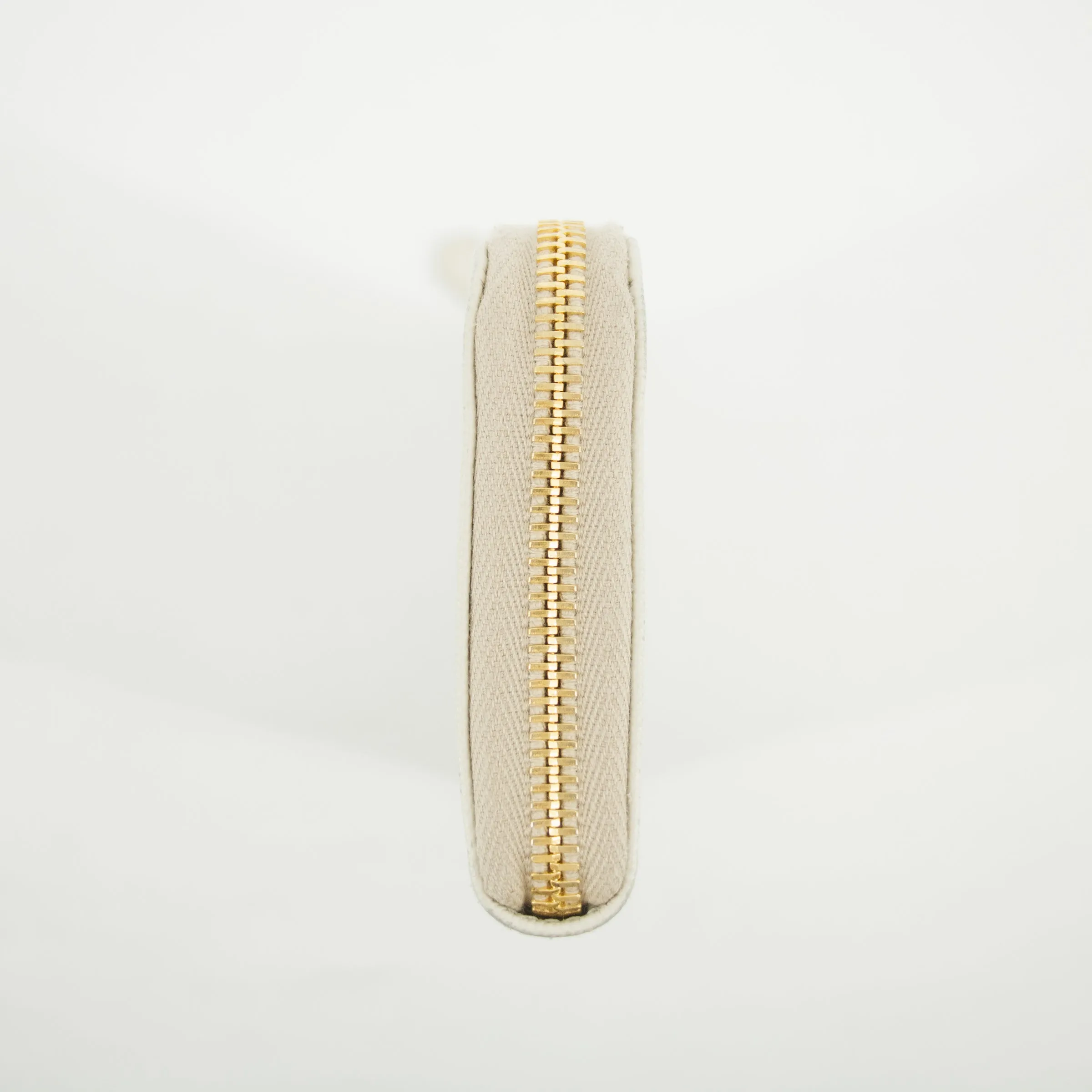 Prada Ivory Saffiano Leather L-shaped Zipper Long Wallet  #2632