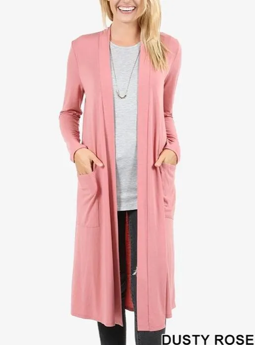Premium Fabric Slouchy Pocket Cardigan