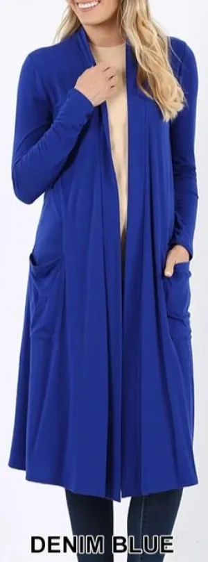 Premium Fabric Slouchy Pocket Cardigan