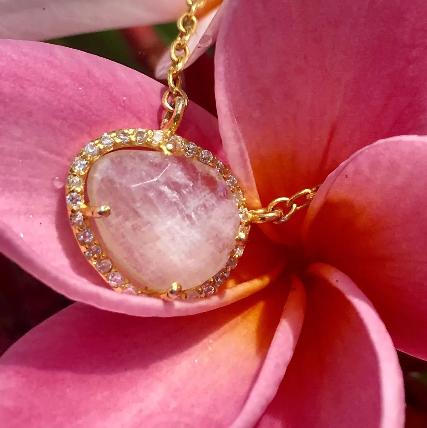 Rainbow Moonstone Necklace