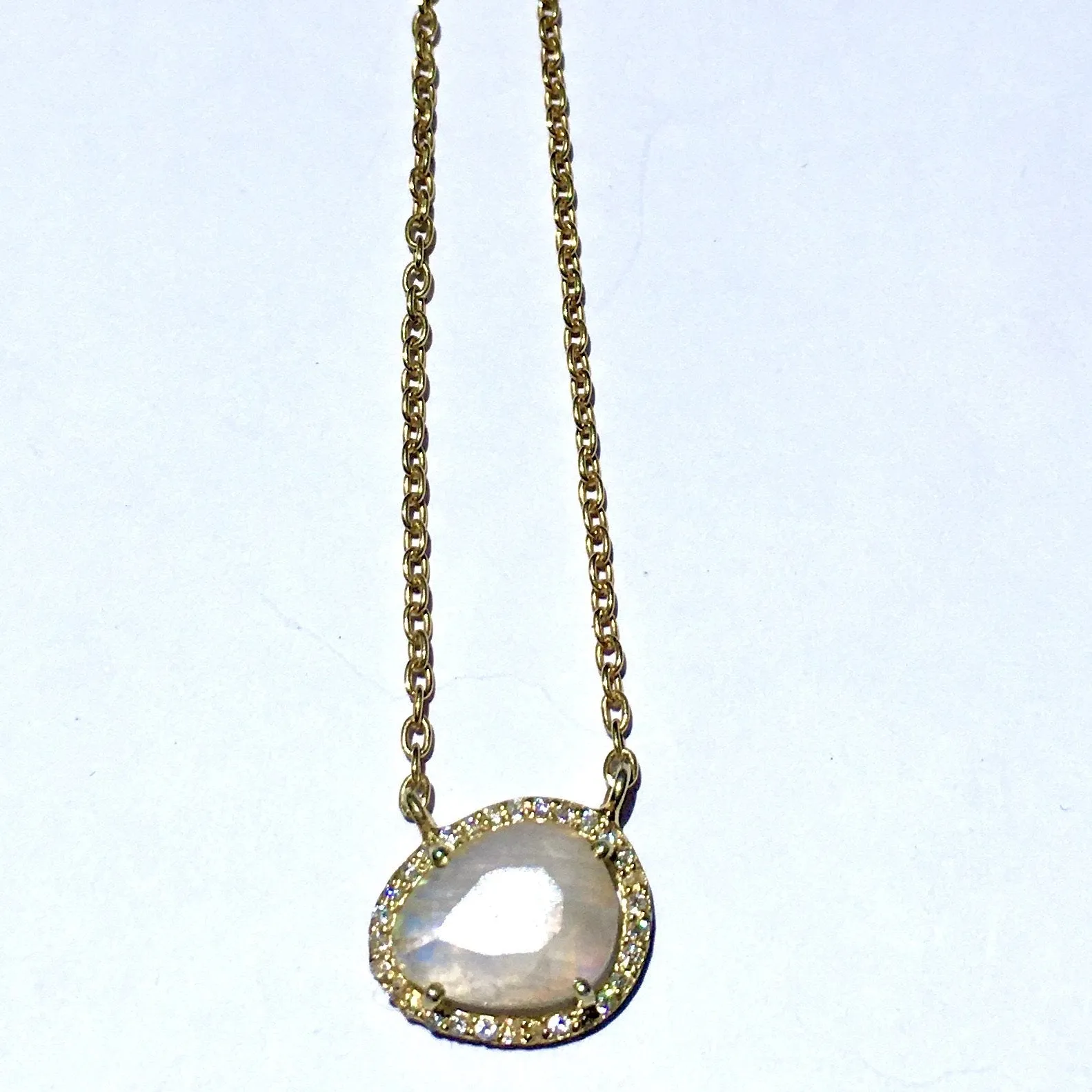 Rainbow Moonstone Necklace