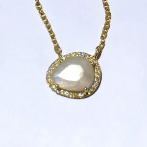 Rainbow Moonstone Necklace