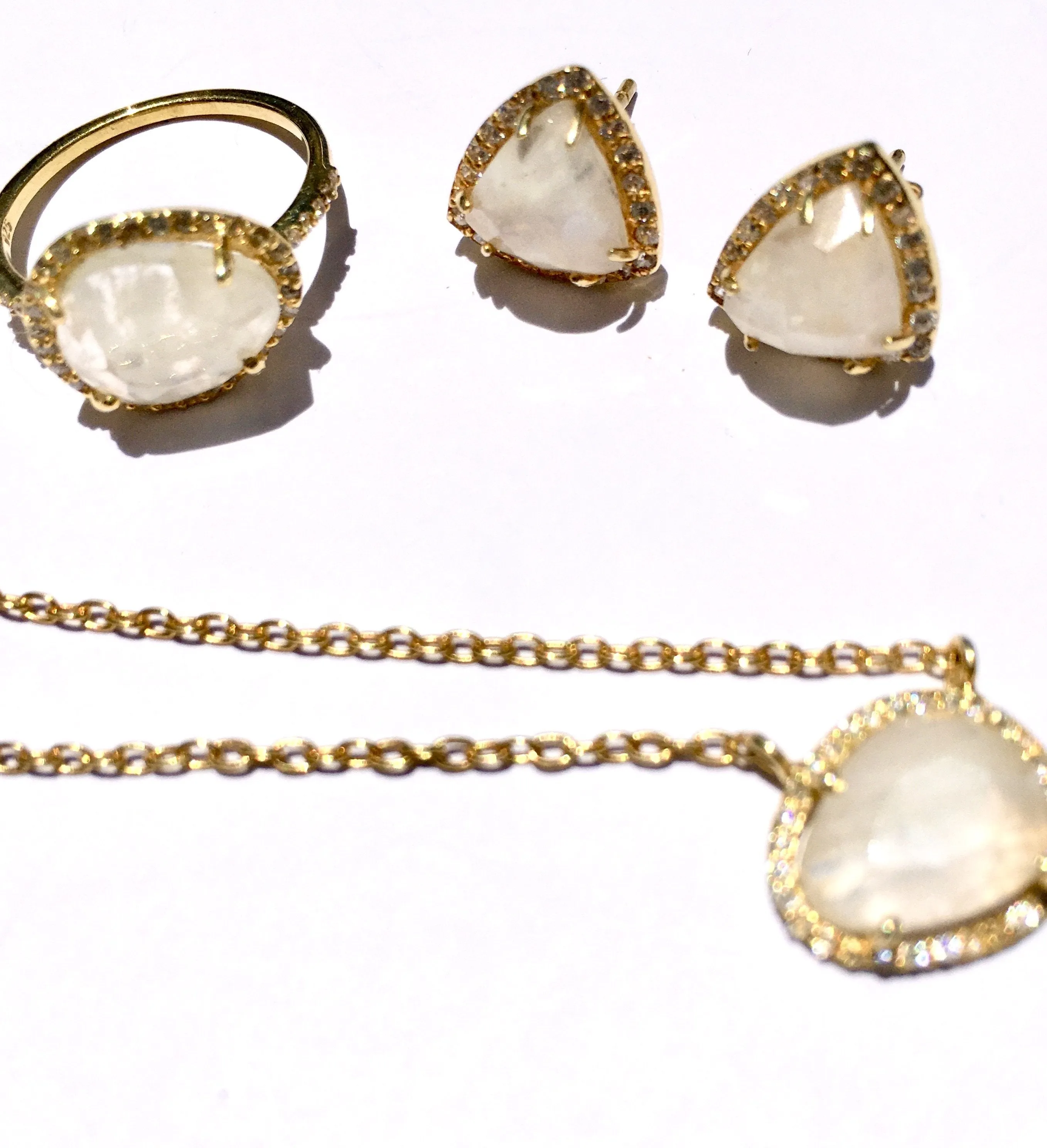 Rainbow Moonstone Necklace