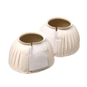 Ribbed Bell Boots - White