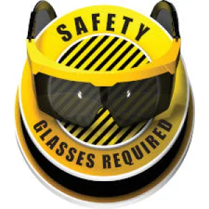 Safety Glasses Required 3D Floor Sign/Buy online