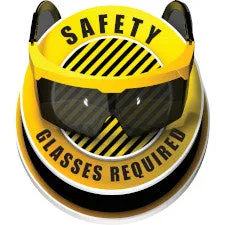 Safety Glasses Required 3D Floor Sign/Buy online