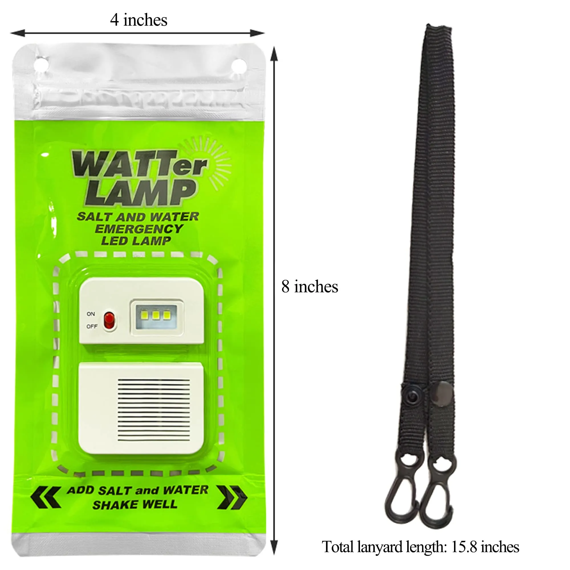 Salt Water-Powered LED Lamp