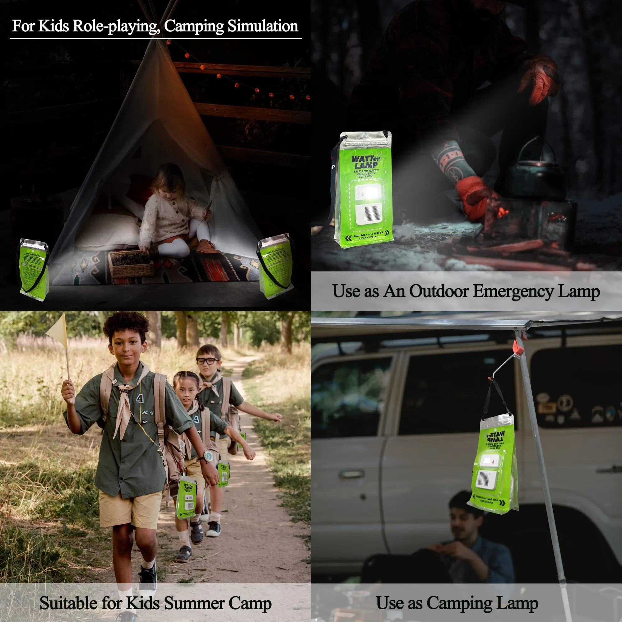 Salt Water-Powered LED Lamp