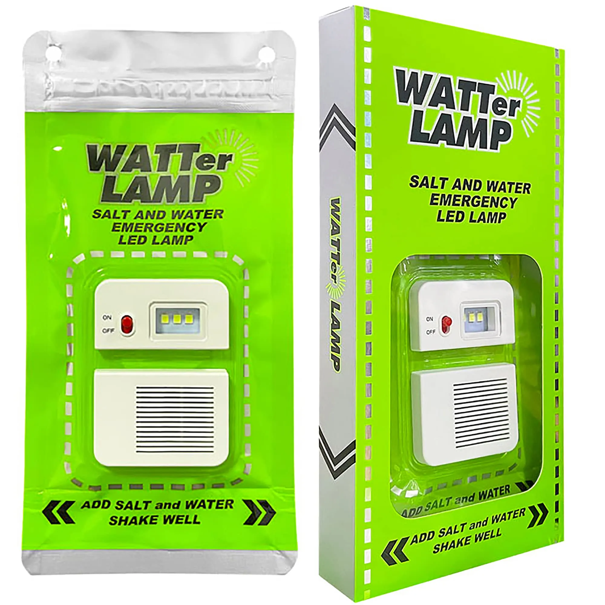 Salt Water-Powered LED Lamp