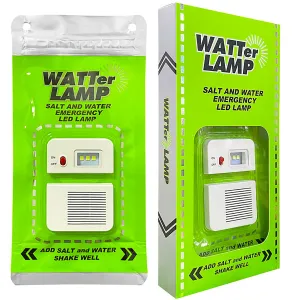 Salt Water-Powered LED Lamp