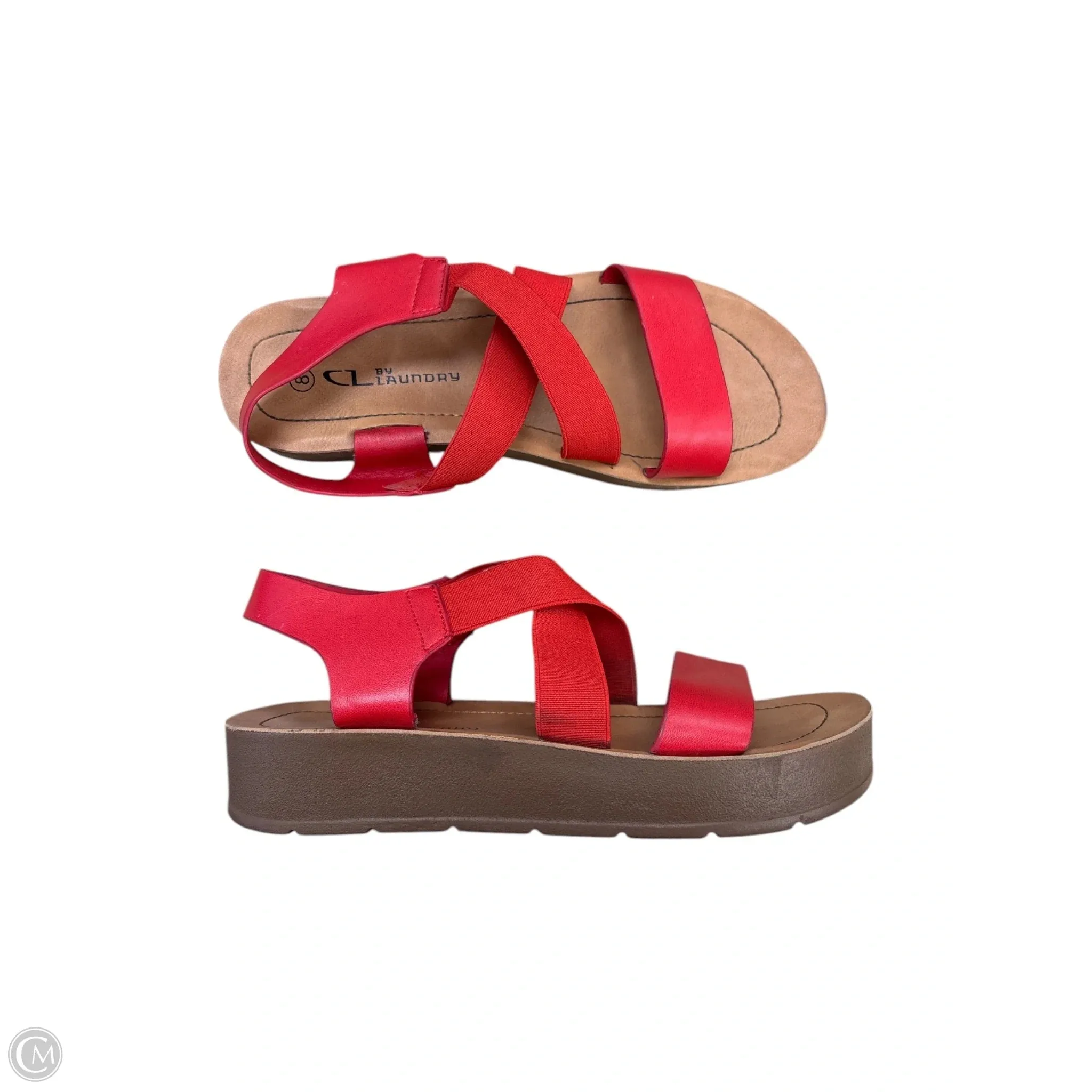 Sandals Flats By Chinese Laundry In Red, Size: 8