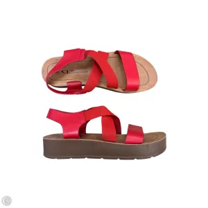 Sandals Flats By Chinese Laundry In Red, Size: 8