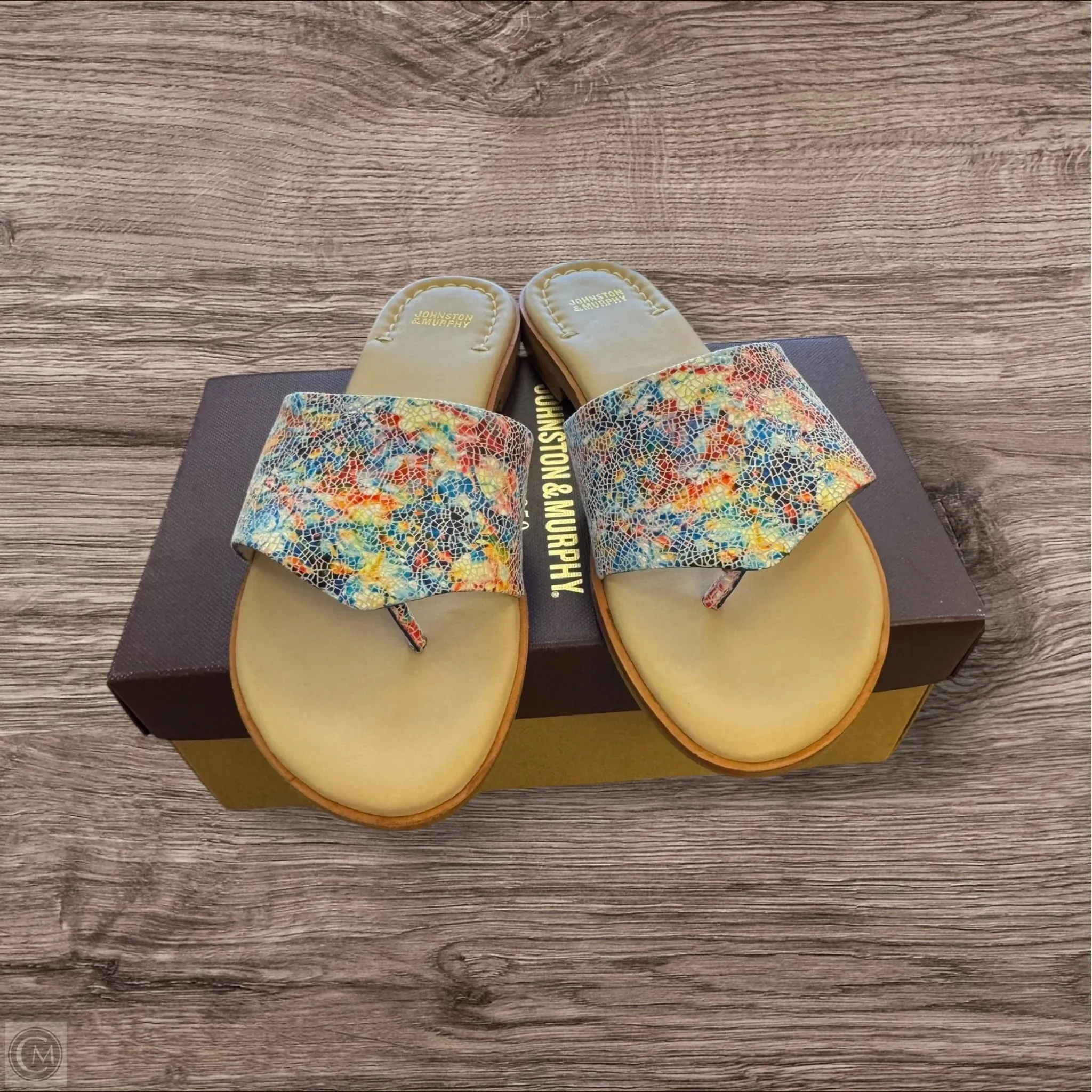 Sandals Flats By Johnston & Murphy In Multi-colored, Size: 8