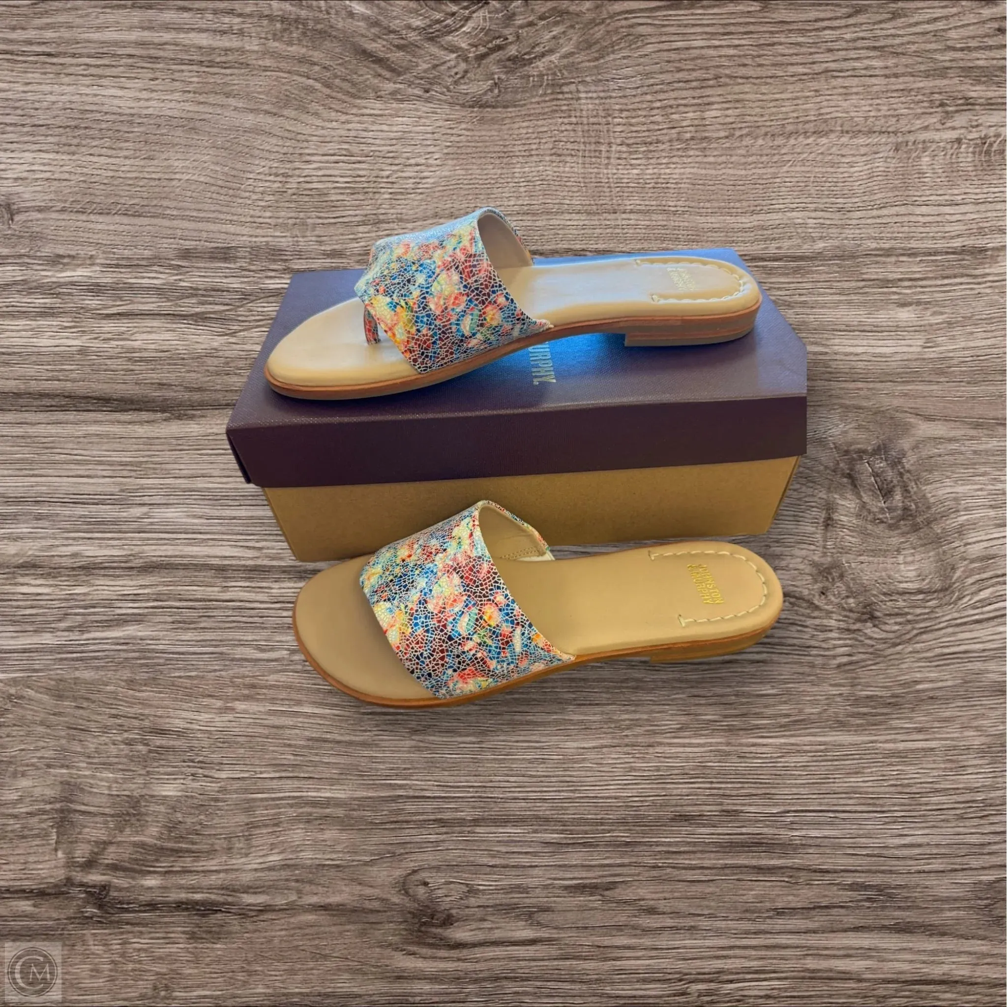 Sandals Flats By Johnston & Murphy In Multi-colored, Size: 8