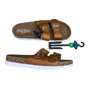 Sandals Flats By Mad Love In Brown, Size:10