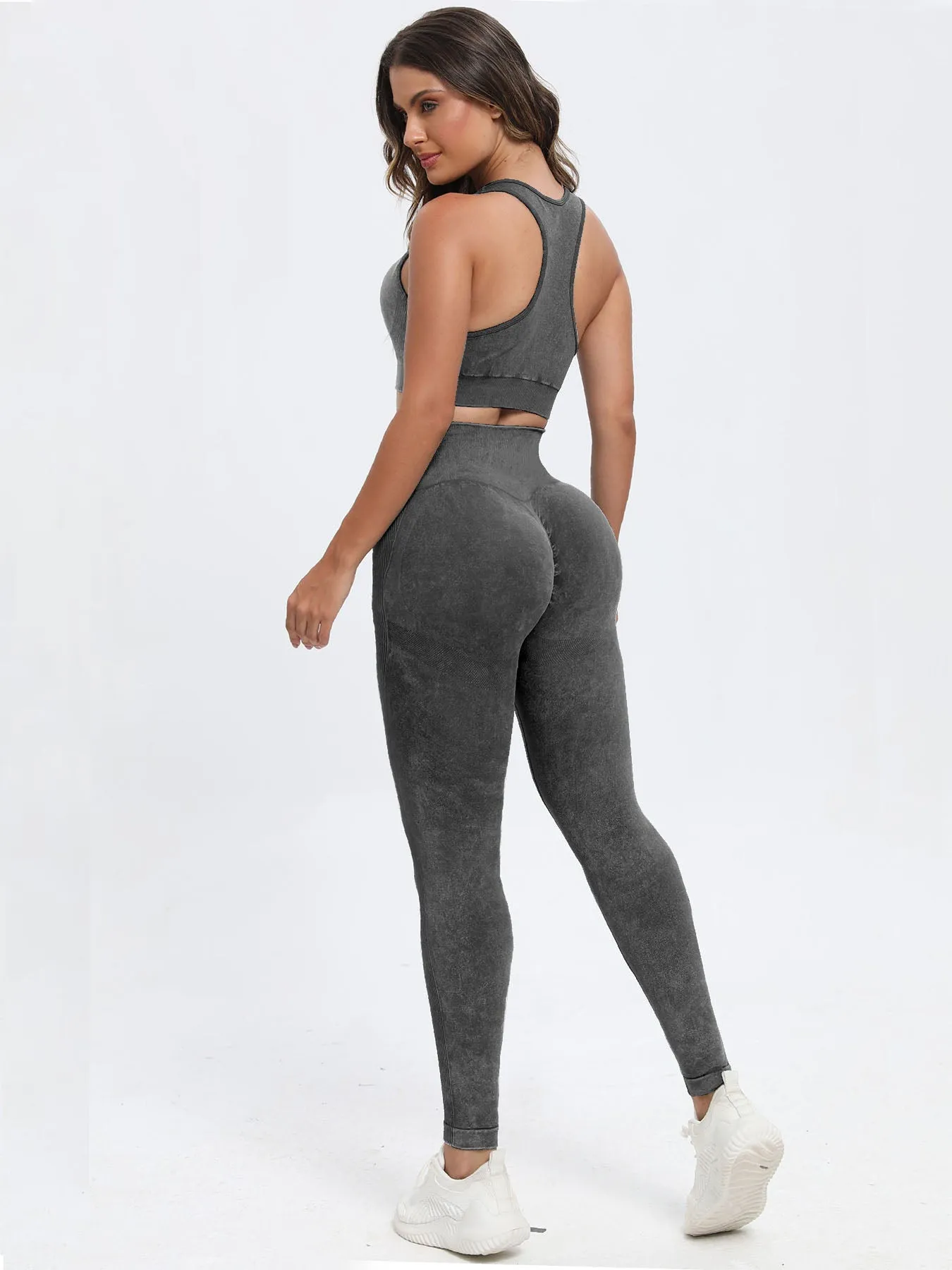 Scoop Neck Wide Strap Top and Leggings Active Set