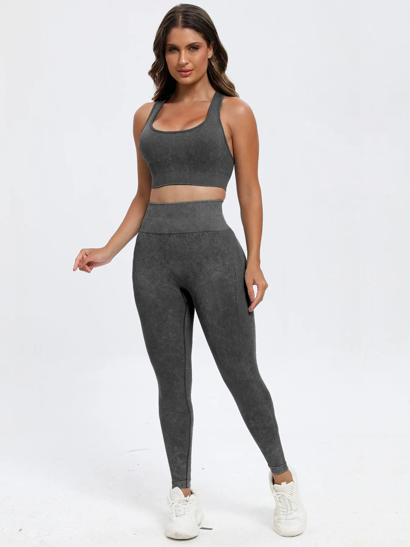 Scoop Neck Wide Strap Top and Leggings Active Set