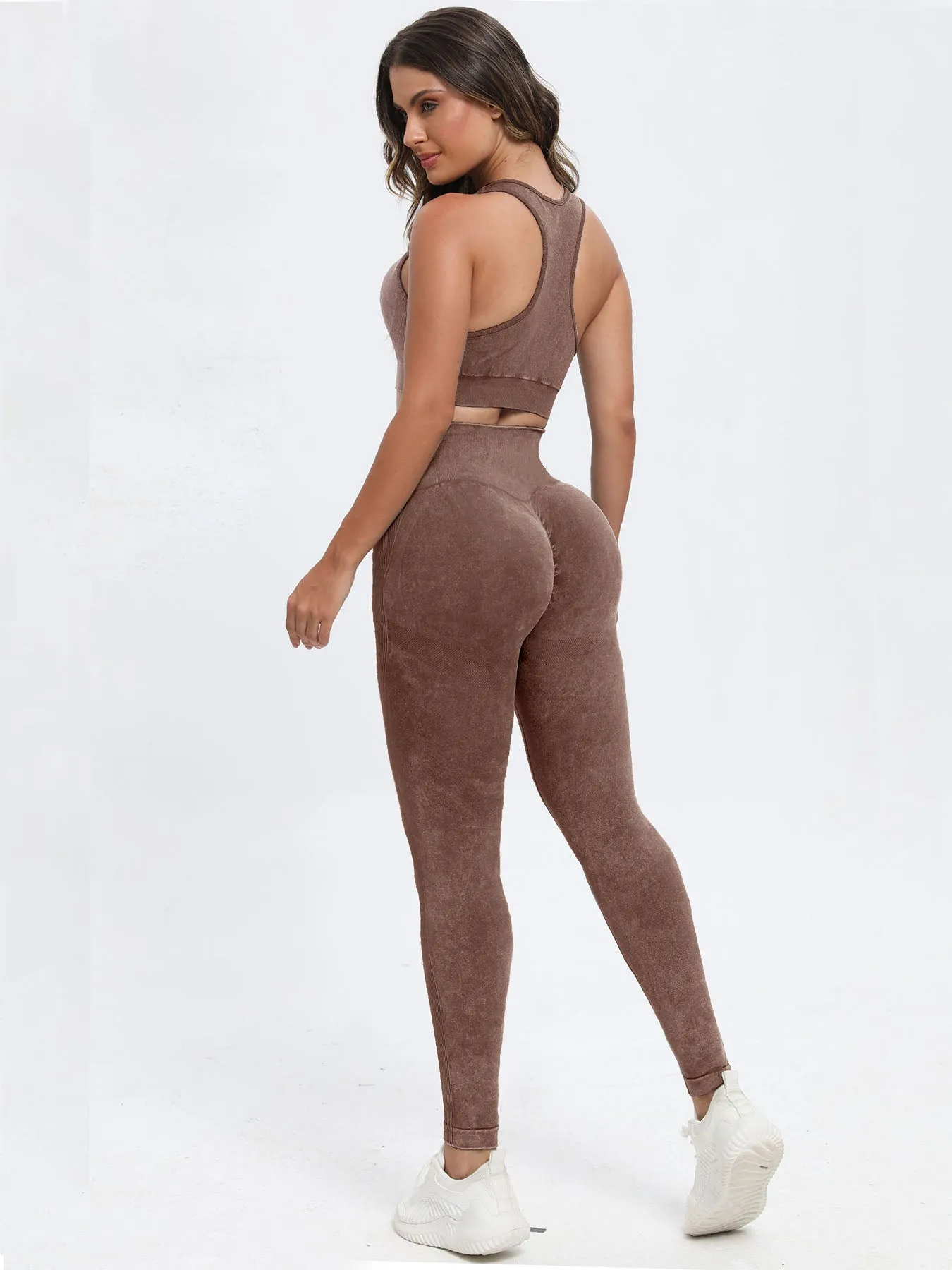 Scoop Neck Wide Strap Top and Leggings Active Set