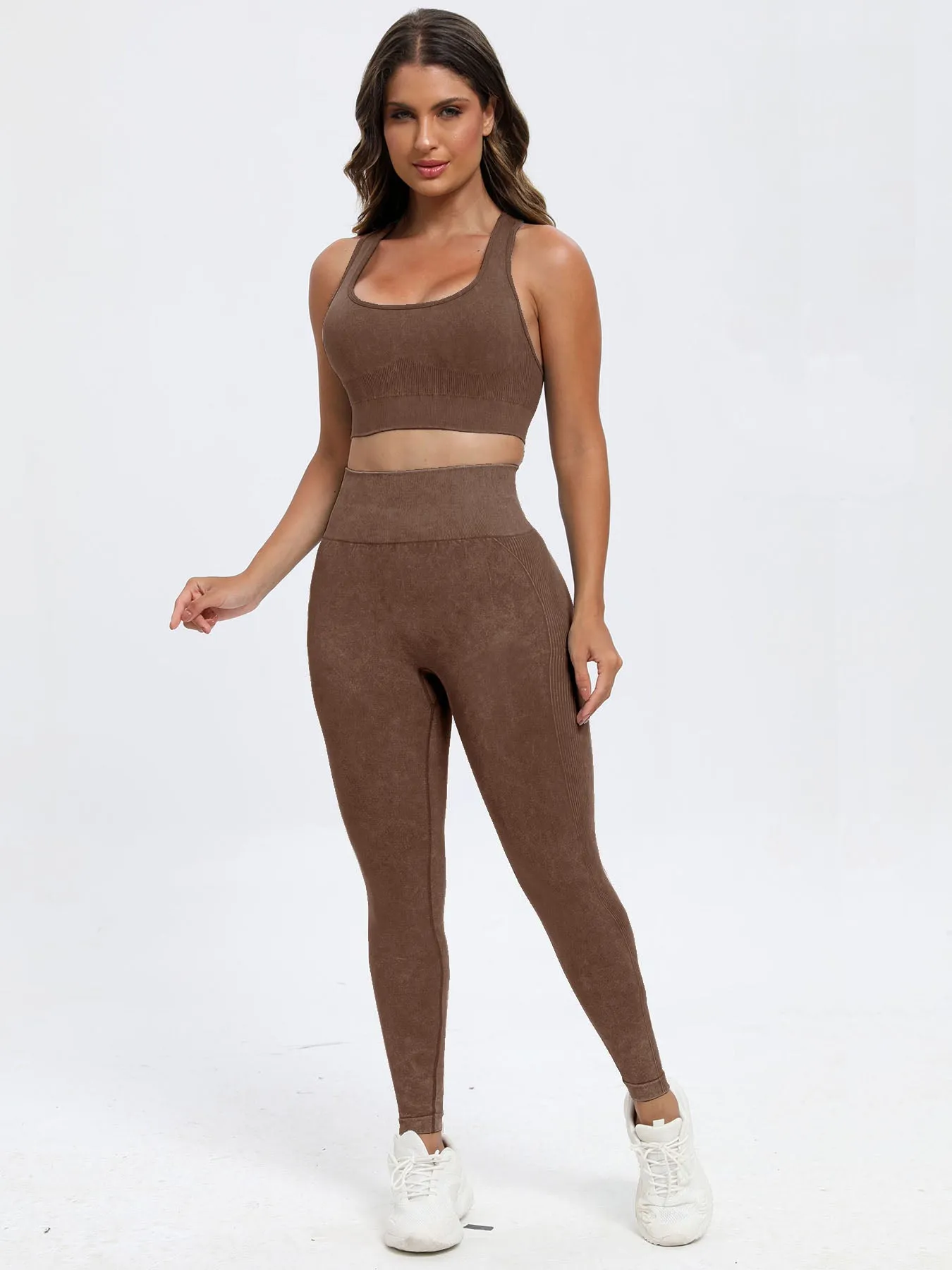 Scoop Neck Wide Strap Top and Leggings Active Set