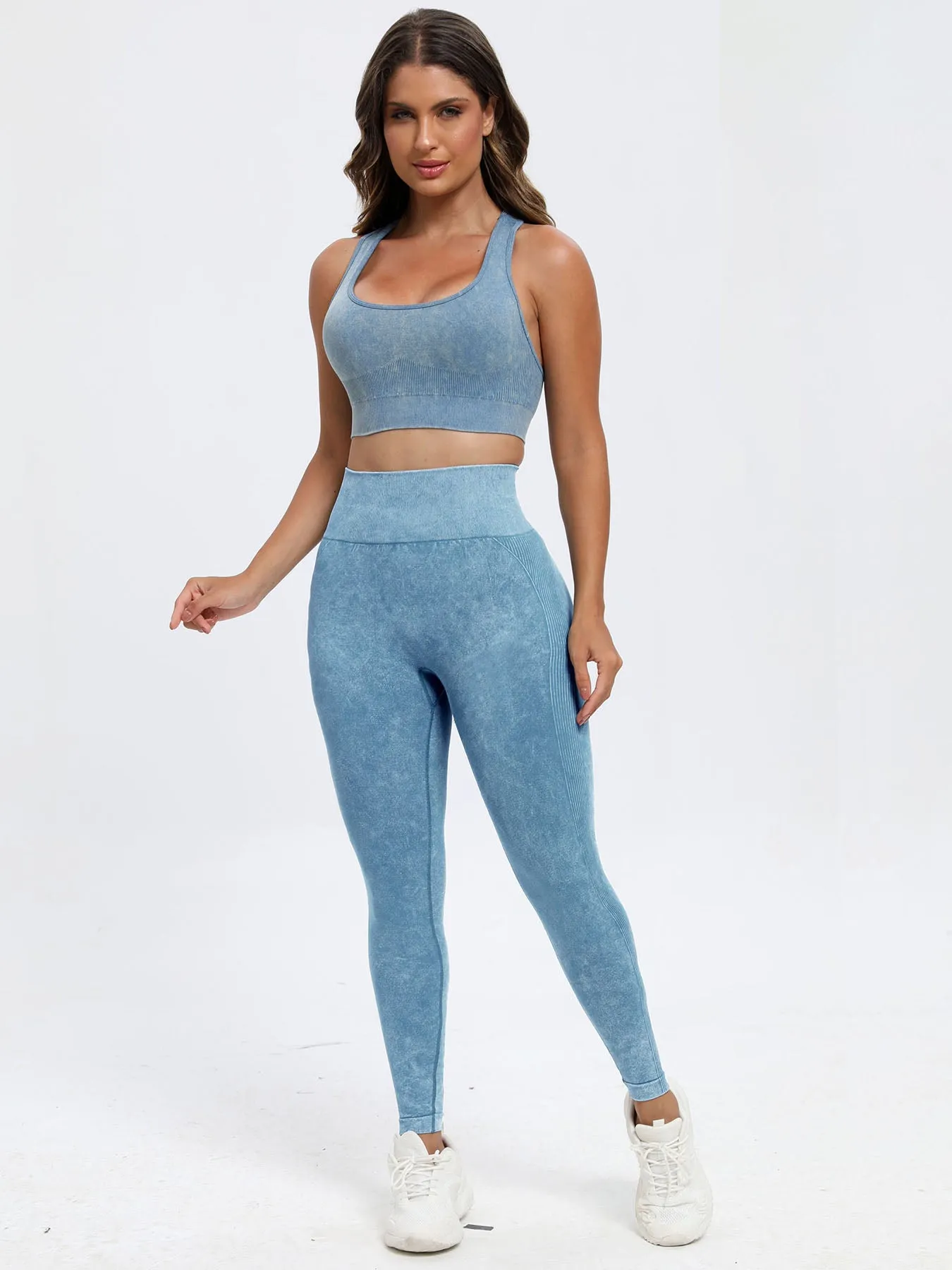 Scoop Neck Wide Strap Top and Leggings Active Set