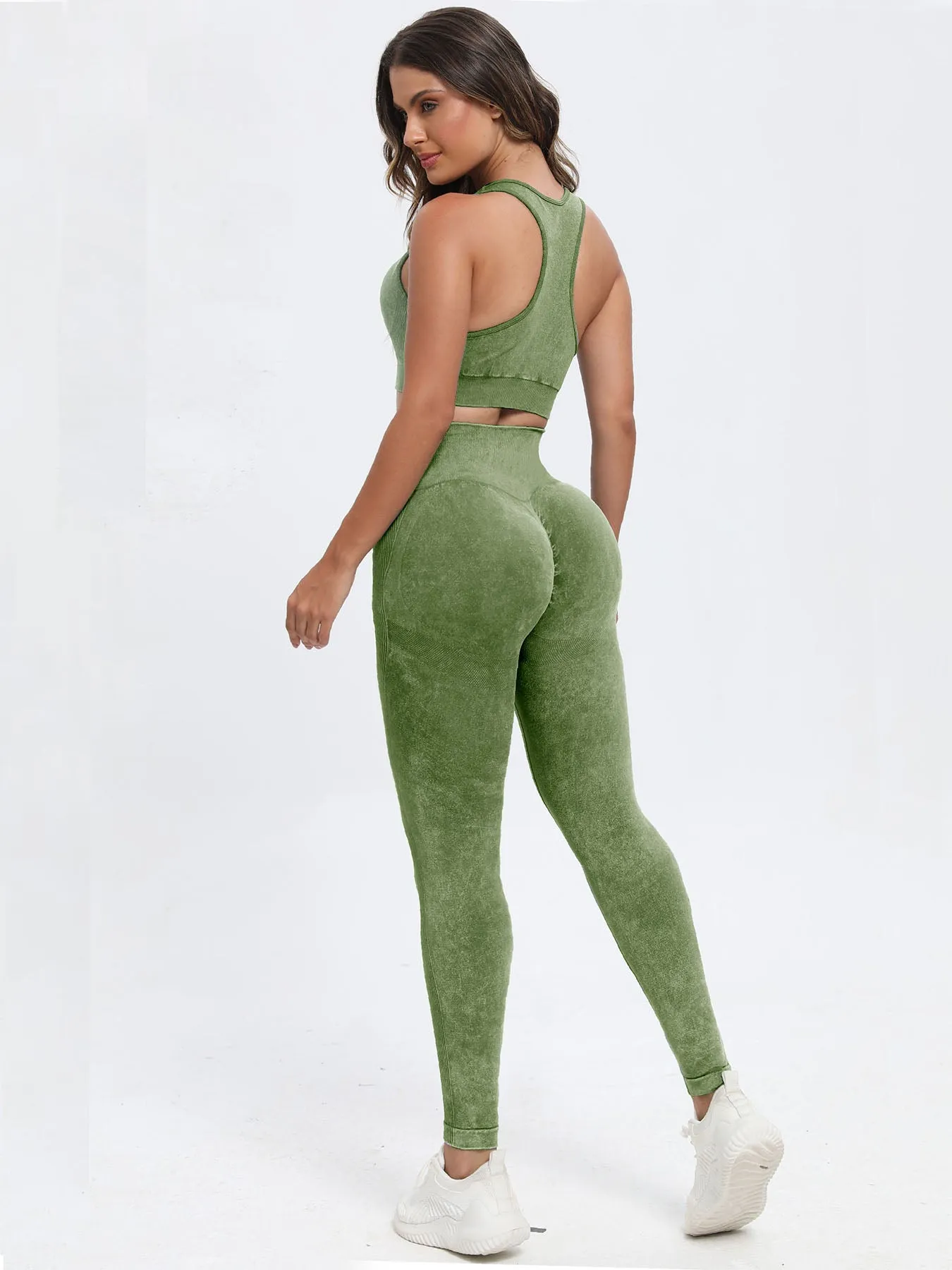 Scoop Neck Wide Strap Top and Leggings Active Set