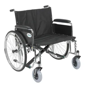 Sentra EC Heavy Duty Extra Wide Wheelchair, Detachable Full Arms, 26" Seat - 1 Each