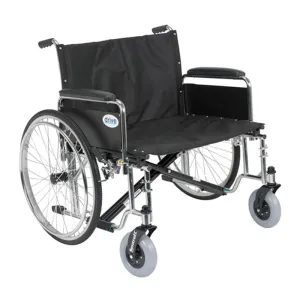 Sentra EC Heavy Duty Extra Wide Wheelchair, Detachable Full Arms, 28" Seat - 1 Each