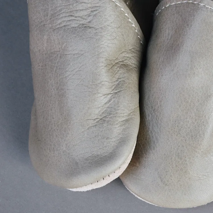 SIZE 2 (4.5") - leather loafers - riverstone