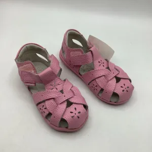 Size 6-6.5: Pediped Nikki Pink Closed Toe Velcro Sandals NEW