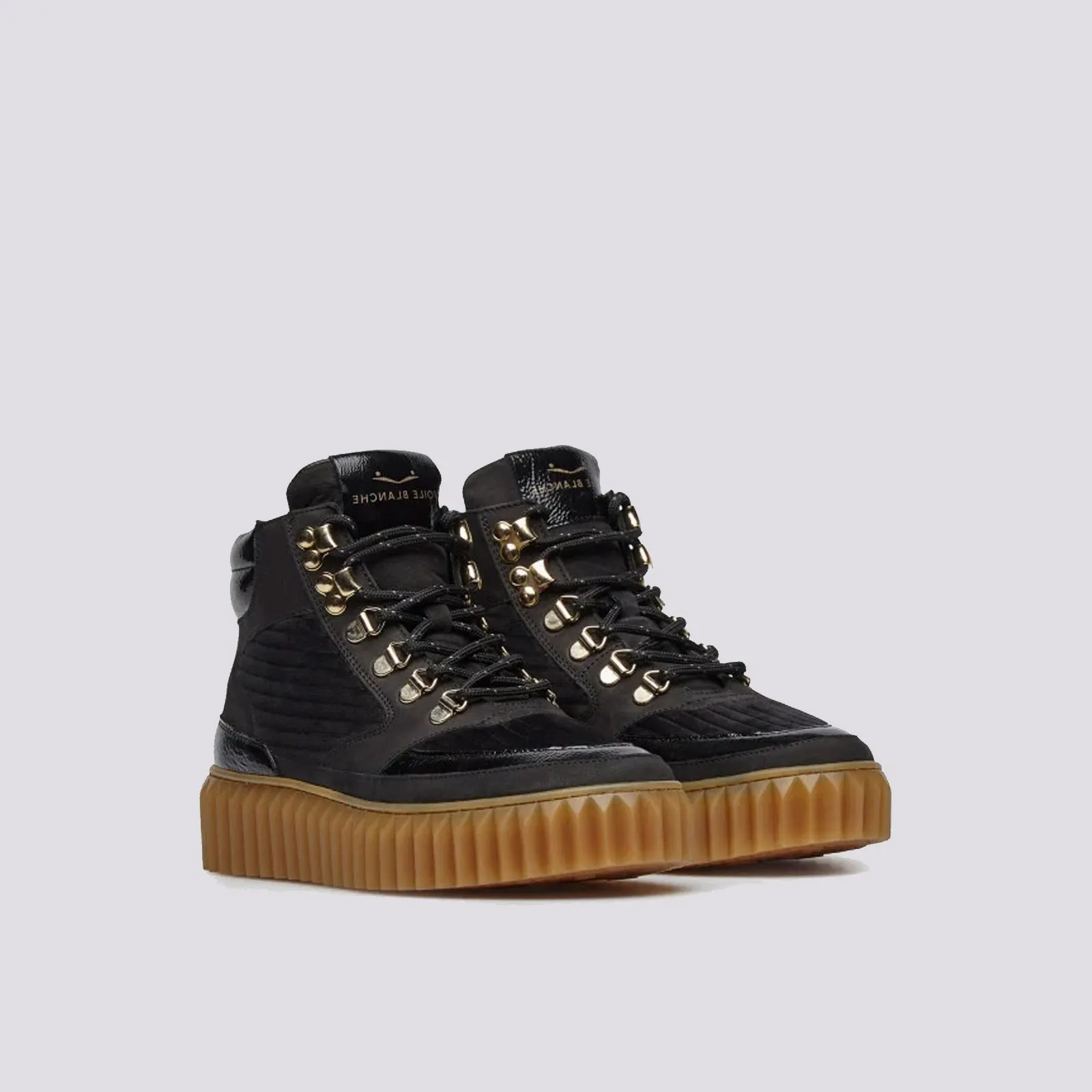 SNEAKER IN PELLE E VELLUTO EVA HIKE