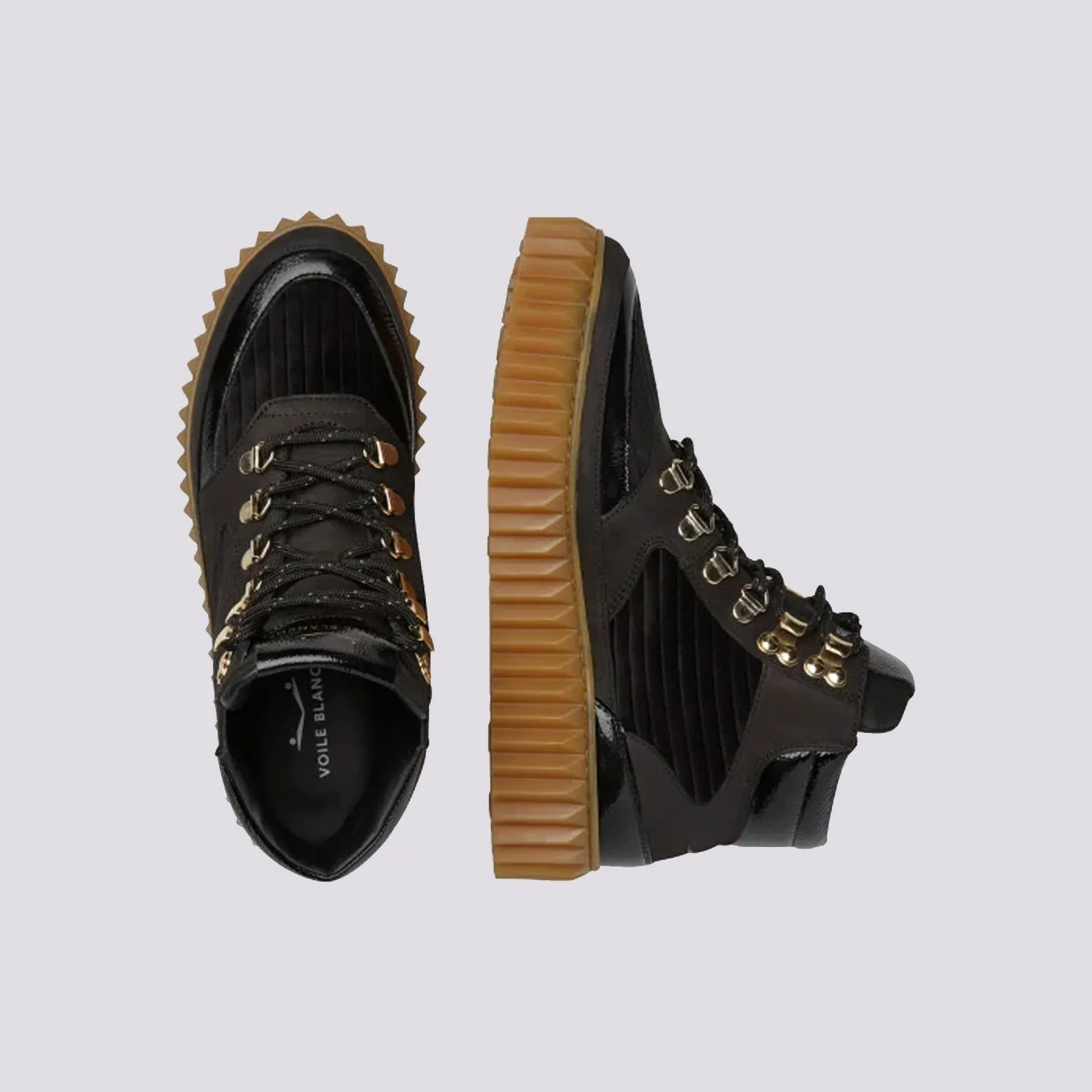 SNEAKER IN PELLE E VELLUTO EVA HIKE