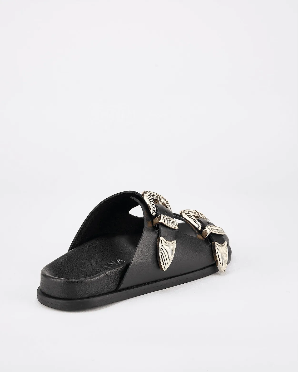 SOLSANA Amalfi Footbed - Black/Gold