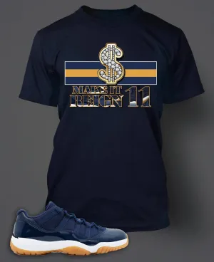 T Shirt To Match Retro Air Jordan 11 Gum Shoe