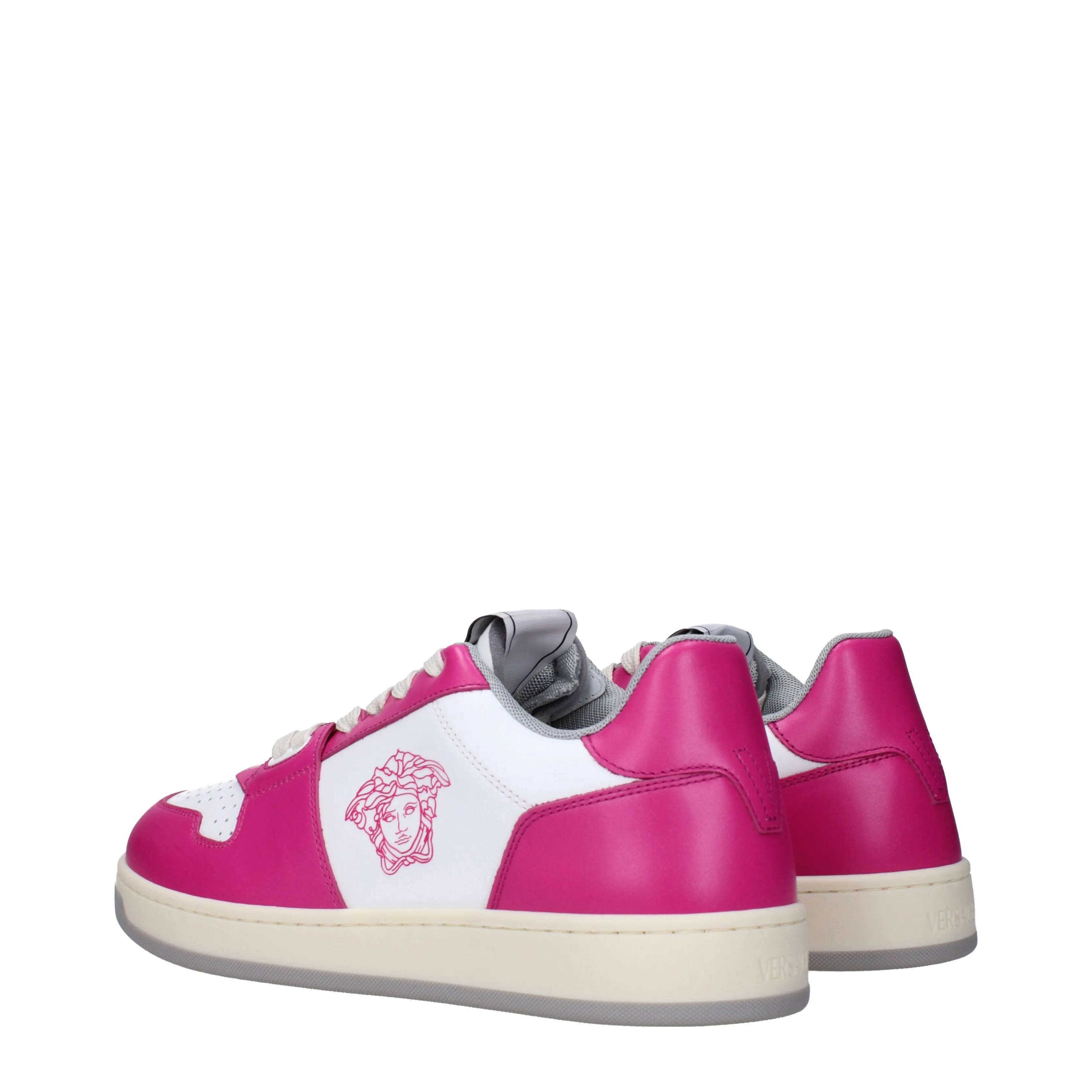 Versace Sneakers Female Leather White/Fuxia