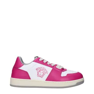 Versace Sneakers Female Leather White/Fuxia