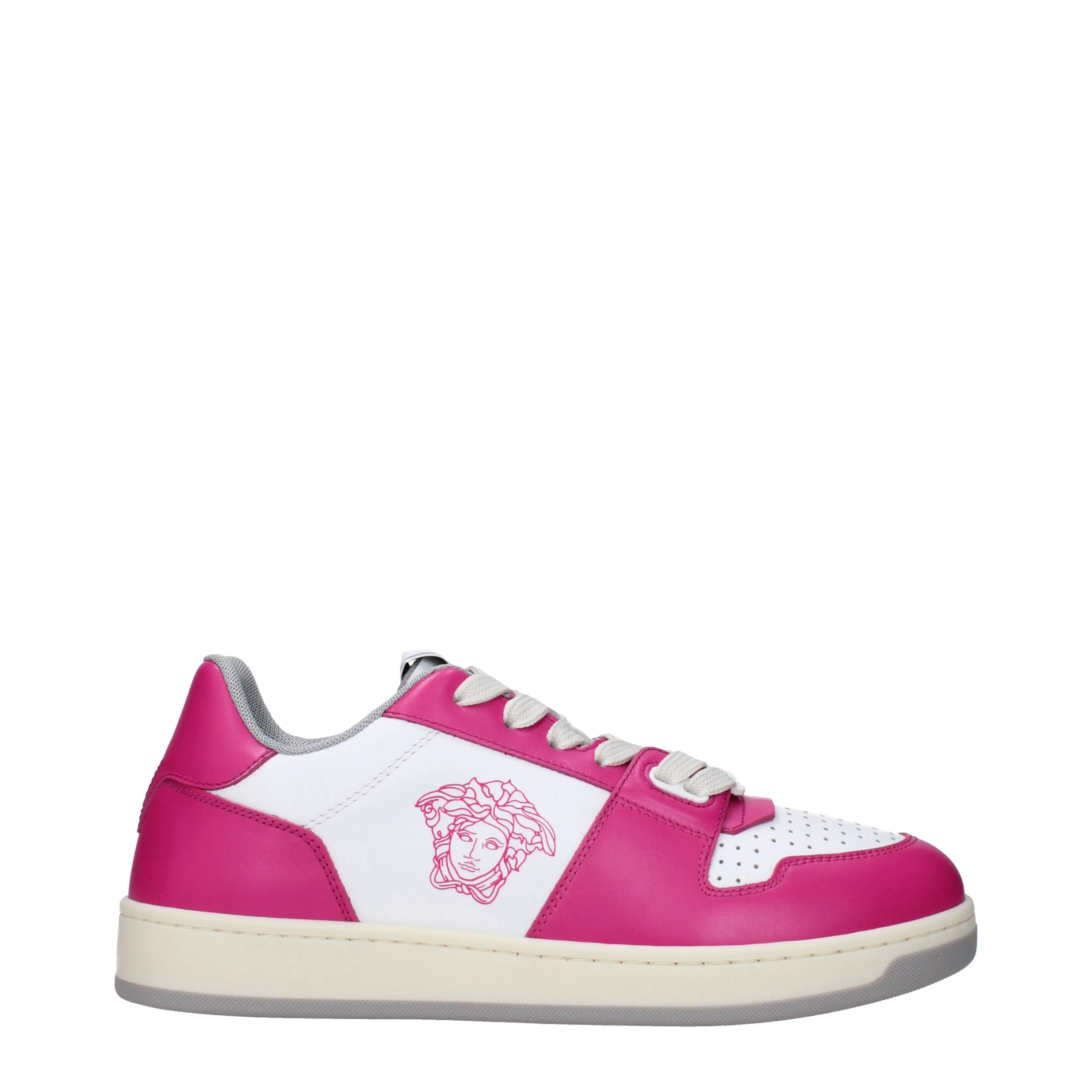 Versace Sneakers Female Leather White/Fuxia