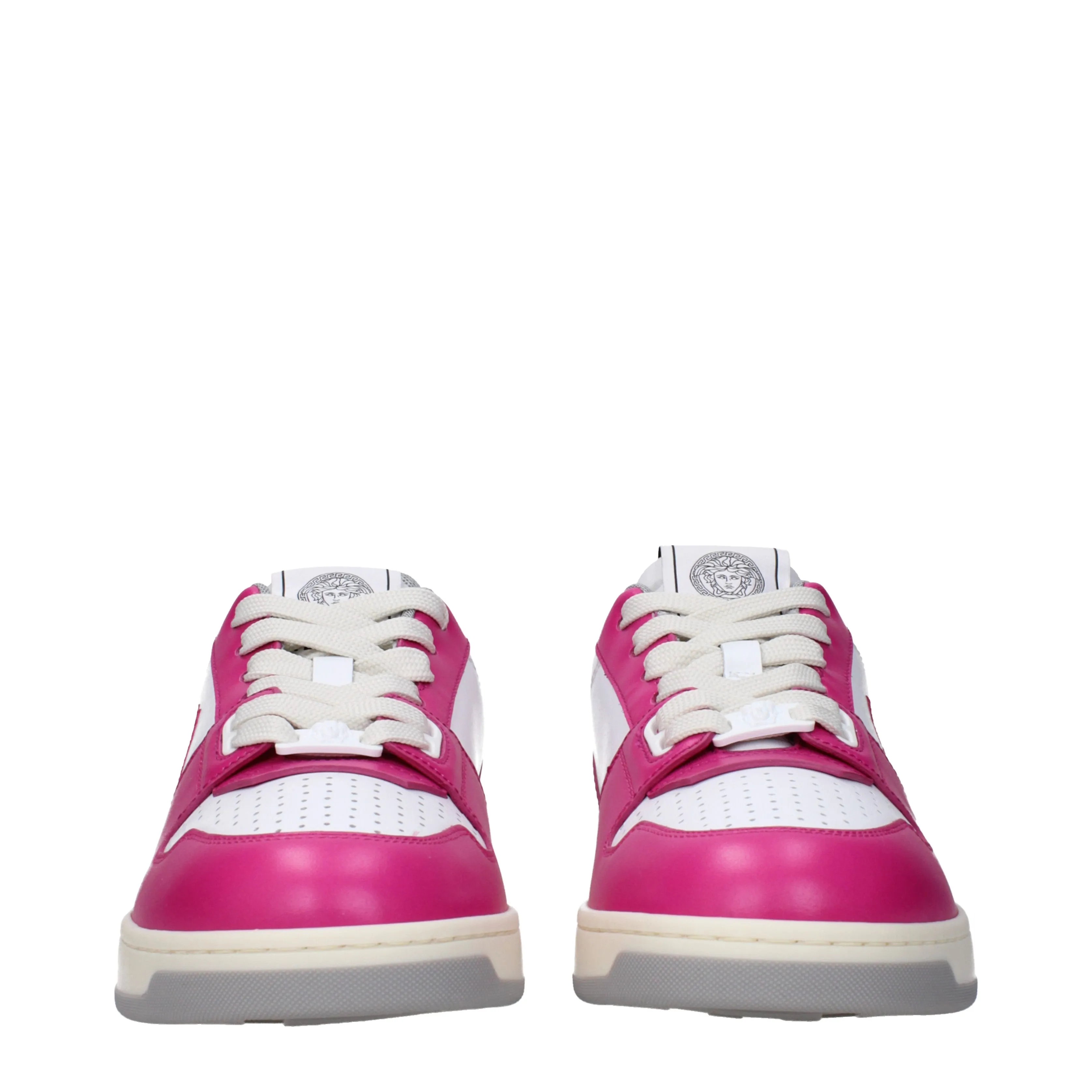 Versace Sneakers Female Leather White/Fuxia