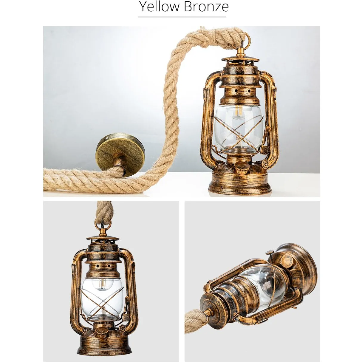 Vintage Kerosene Pendant Lamp