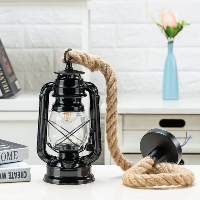 Vintage Kerosene Pendant Lamp
