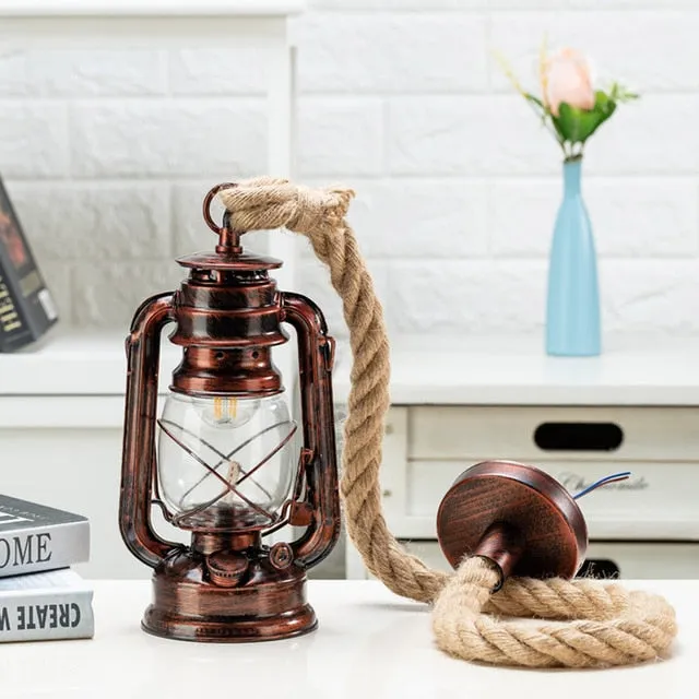 Vintage Kerosene Pendant Lamp