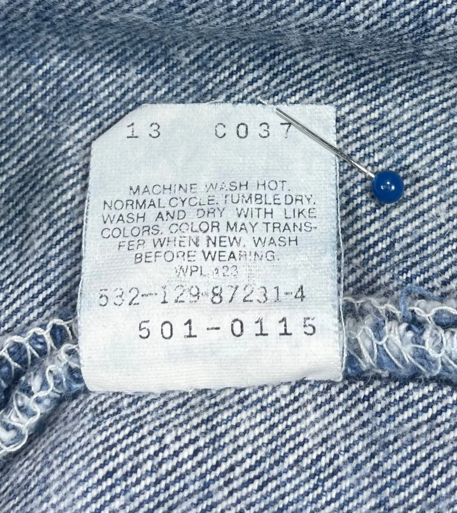 Vintage USA Made Levi 501 Premium Wash & Paint Denim Jeans (JYJ-0315)