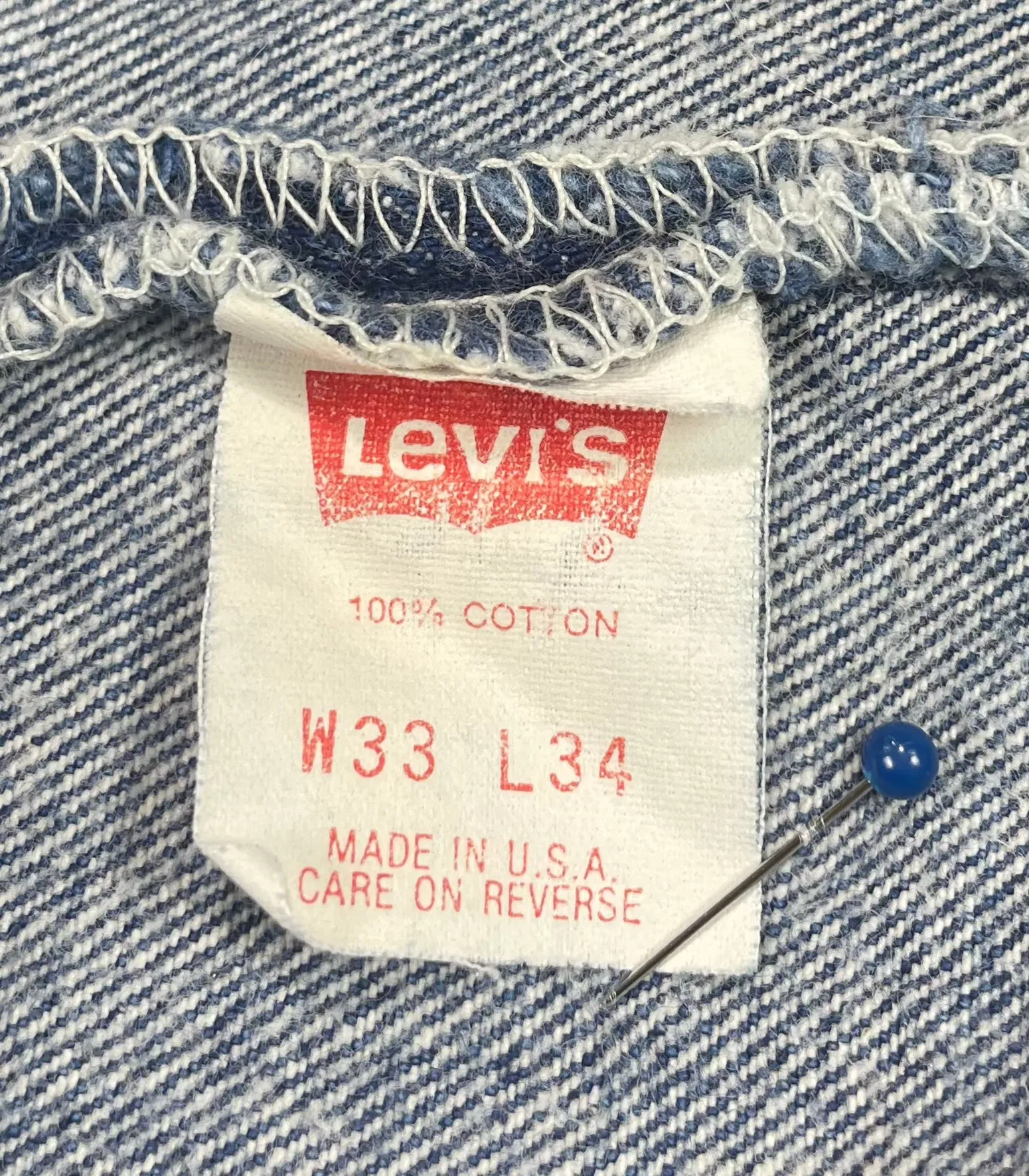 Vintage USA Made Levi 501 Premium Wash & Paint Denim Jeans (JYJ-0315)