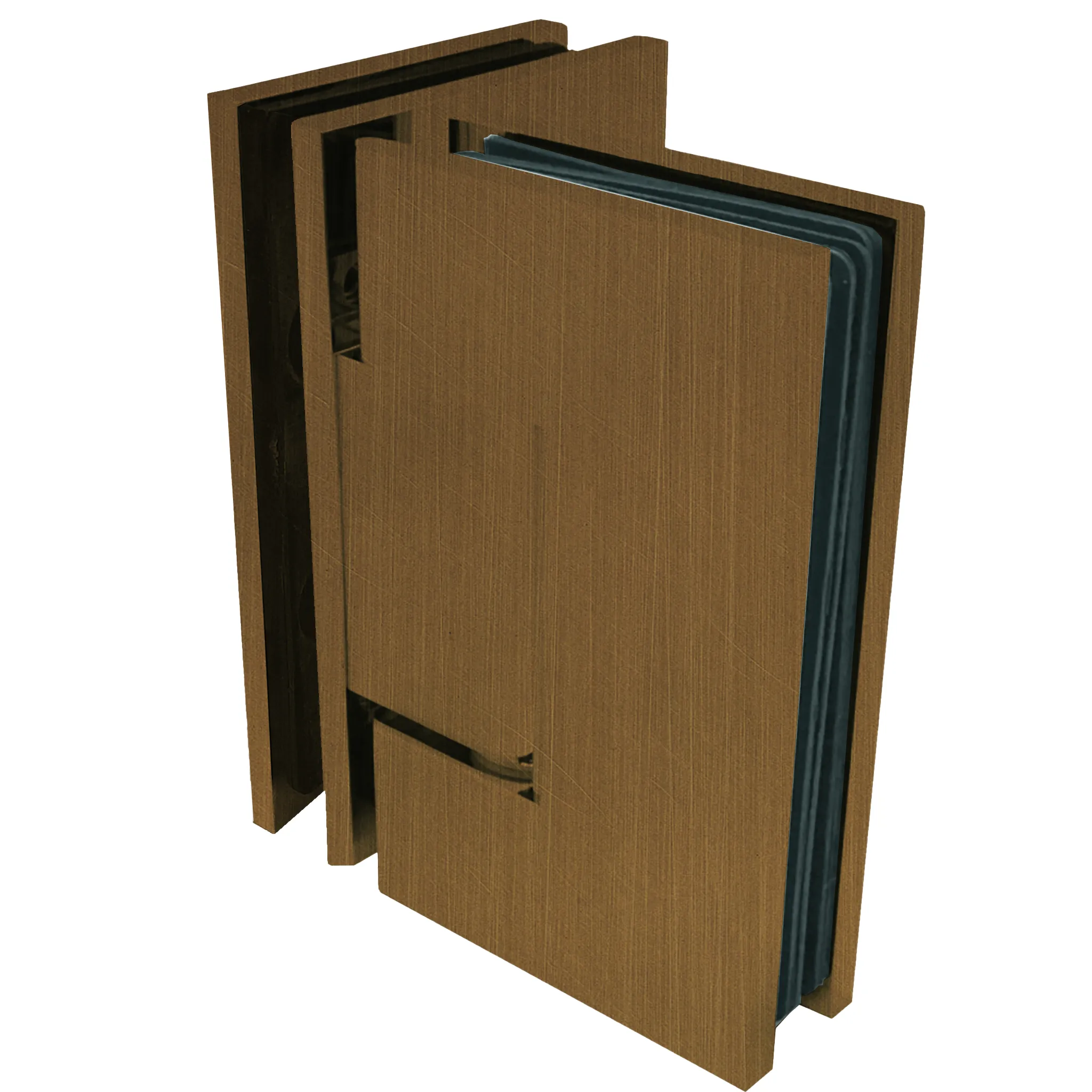 [VIV092] Square Heavy Duty - Glass to Glass 90° (CH, BN, MBL, SB, PN, BBRZ, GM, ORB, W, AB, PB)