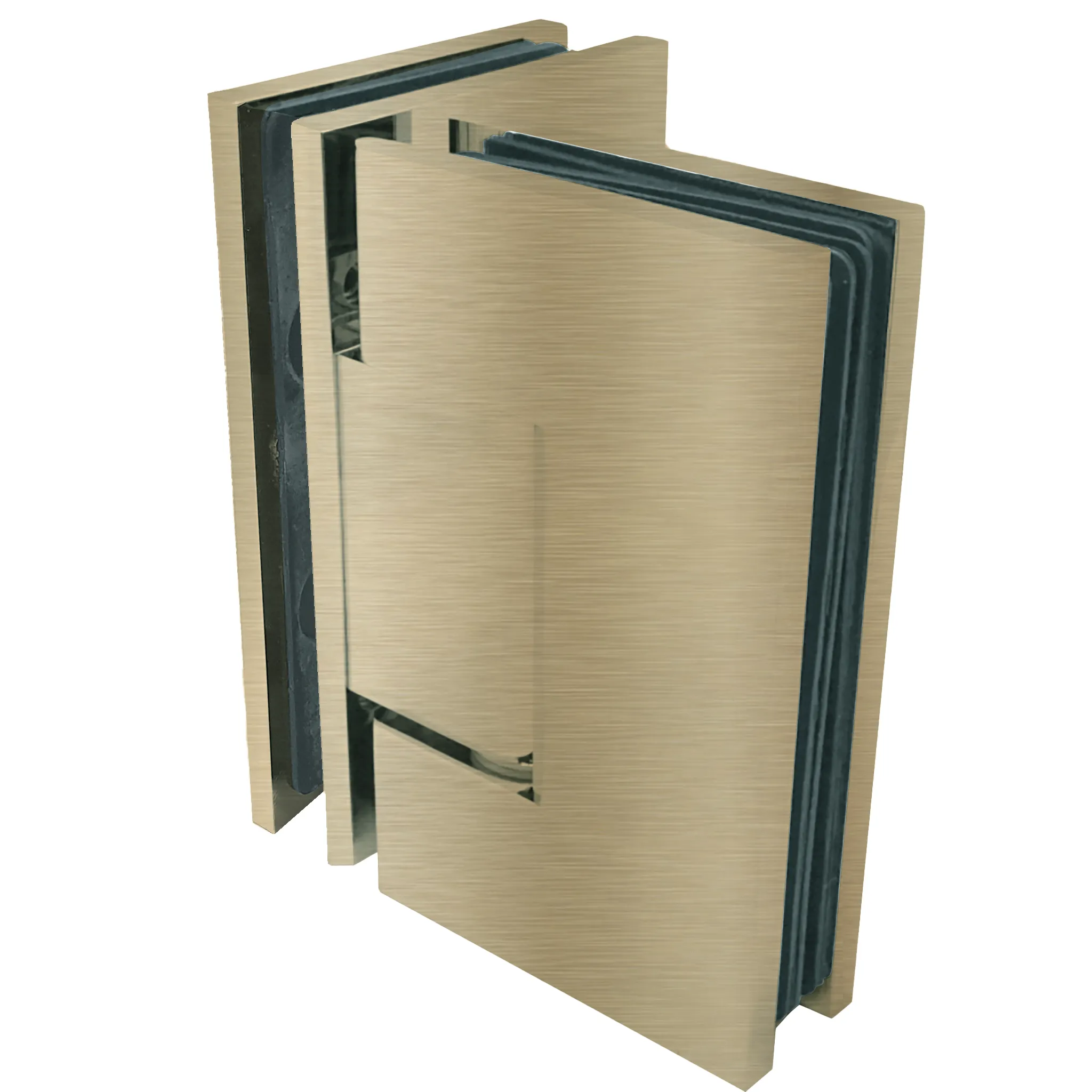 [VIV092] Square Heavy Duty - Glass to Glass 90° (CH, BN, MBL, SB, PN, BBRZ, GM, ORB, W, AB, PB)
