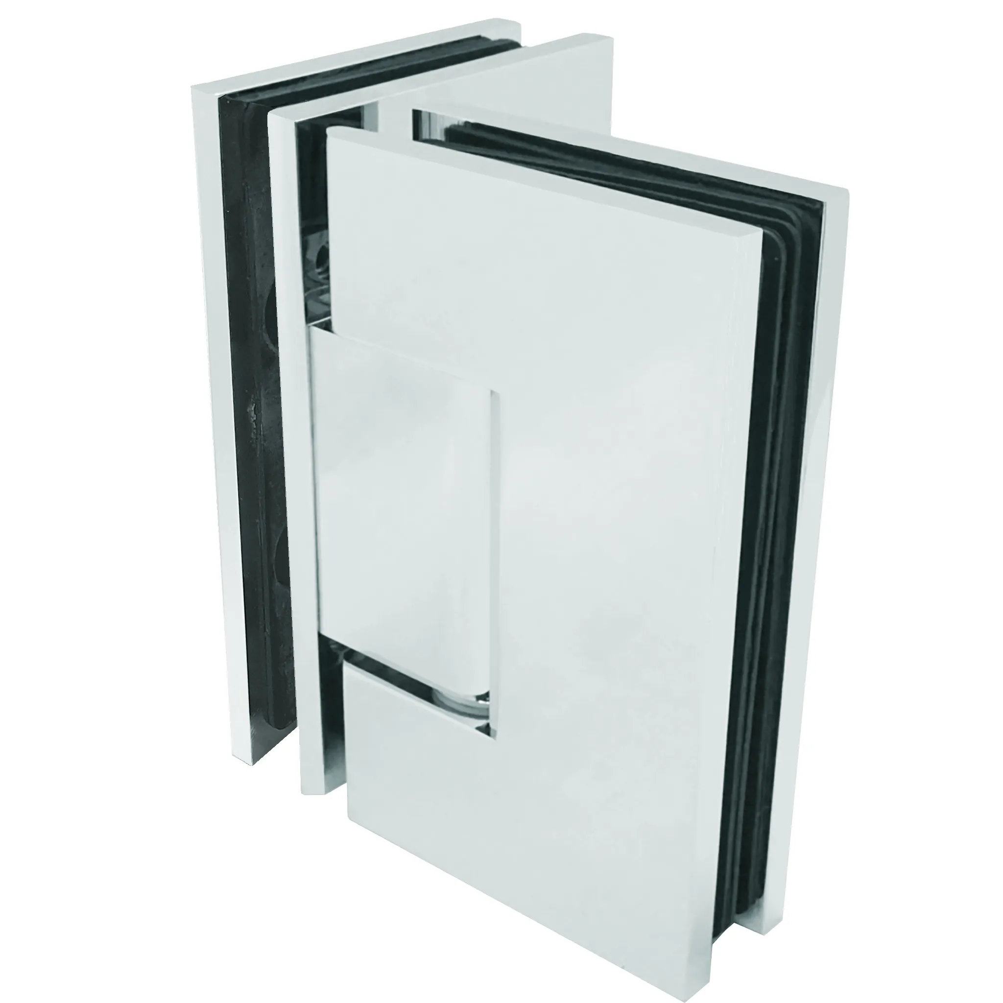 [VIV092] Square Heavy Duty - Glass to Glass 90° (CH, BN, MBL, SB, PN, BBRZ, GM, ORB, W, AB, PB)