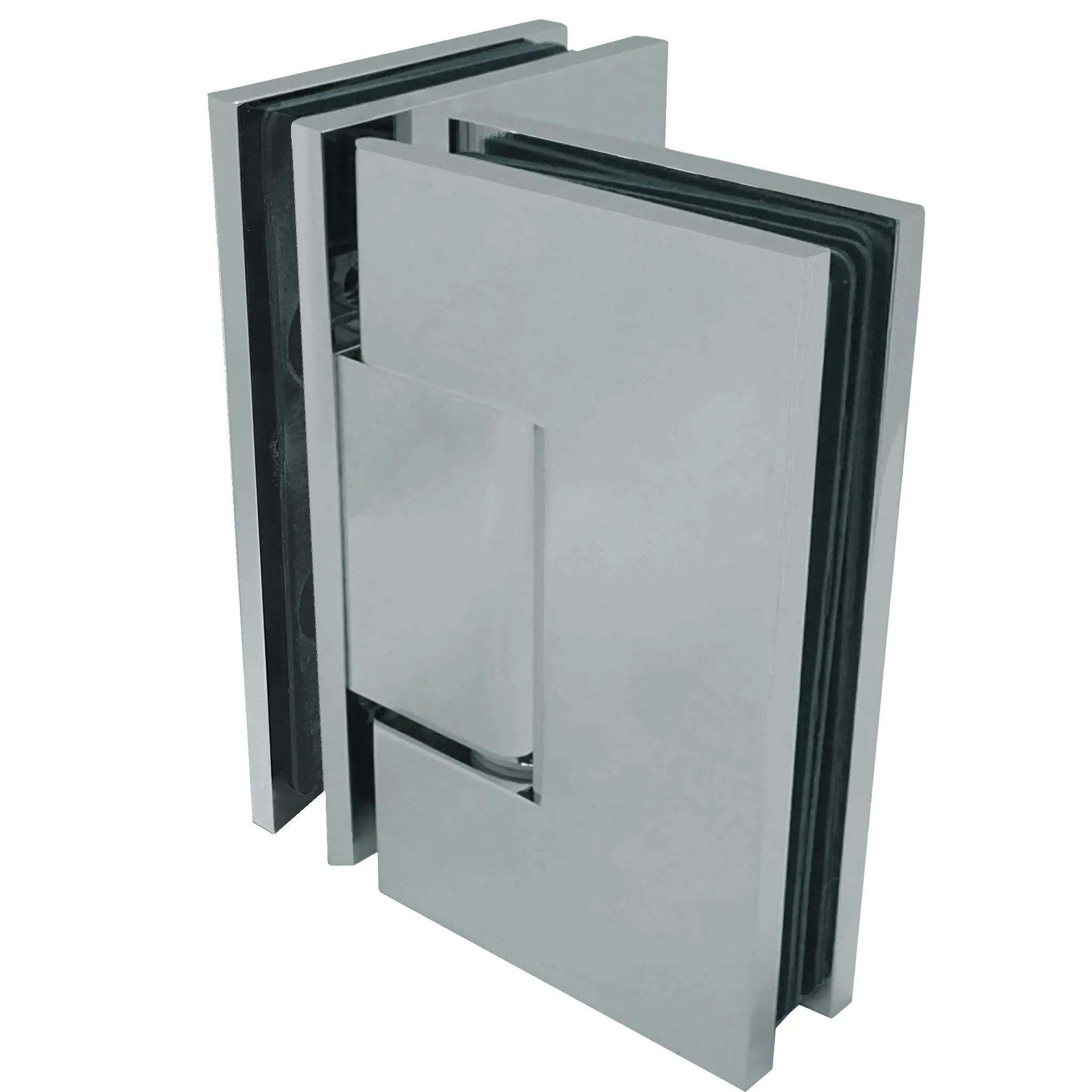 [VIV092] Square Heavy Duty - Glass to Glass 90° (CH, BN, MBL, SB, PN, BBRZ, GM, ORB, W, AB, PB)
