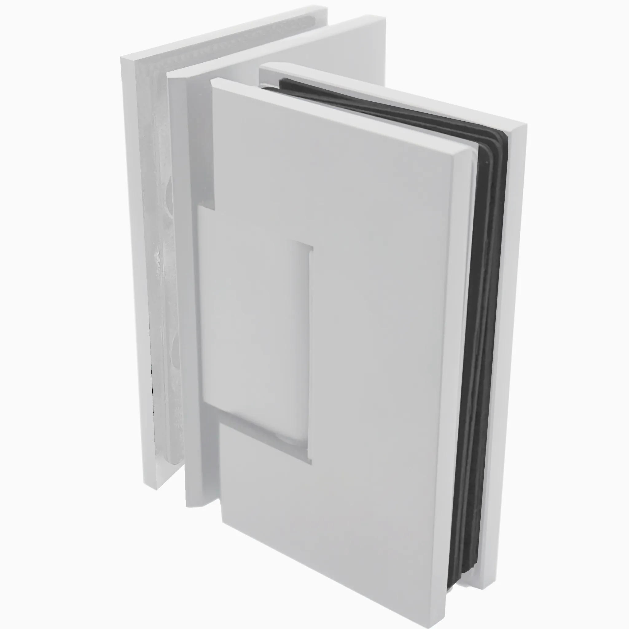 [VIV092] Square Heavy Duty - Glass to Glass 90° (CH, BN, MBL, SB, PN, BBRZ, GM, ORB, W, AB, PB)